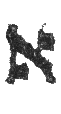 Detailansicht des Buchstabens alef