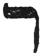 Detailansicht des Buchstabens resch