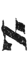 Detailansicht des Buchstabens alef