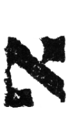 Detailansicht des Buchstabens alef
