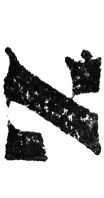 Detailansicht des Buchstabens alef