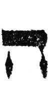 Detailansicht des Buchstabens heh