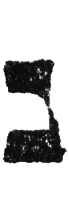 Detailansicht des Buchstabens nun