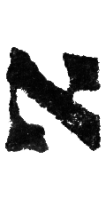 Detailansicht des Buchstabens alef