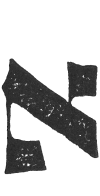 Detailansicht des Buchstabens alef
