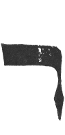 Detailansicht des Buchstabens resch