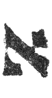 Detailansicht des Buchstabens alef