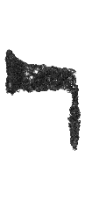 Detailansicht des Buchstabens resch