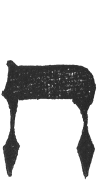 Detailansicht des Buchstabens chet