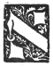 Detailansicht des Buchstabens alef