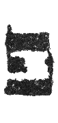 Detailansicht des Buchstabens peh