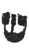 Detailansicht des Buchstabens schin