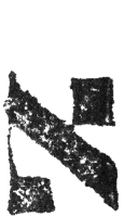 Detailansicht des Buchstabens alef